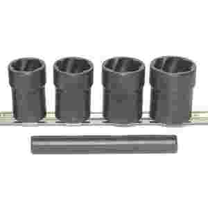 1/2 In Dr Locking Lugnut Twist Socket Removal Kit - 5-Pc