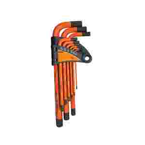 Heavy Duty Twisted Hex Key Set SAE 9-Pc