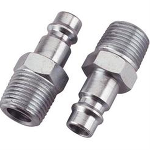 V-Style Hi-Flow Plug, Steel - 1/4" NPT Male 2/cd