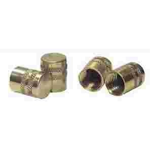 1/4 Inch SAE Brass Quick Seal Caps 6 Pk