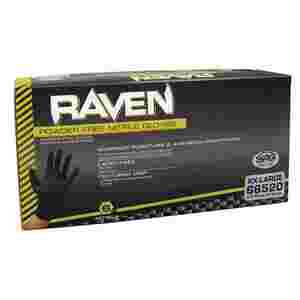 Raven Powder Free Black Nitrile Gloves - Small