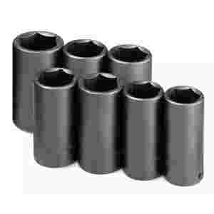 1/2 In Drive Axle Nut Deep Impact Socket Set - 7-P...