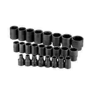 1/2 In Drive 6 Pt Standard Metric Impact Socket Se...