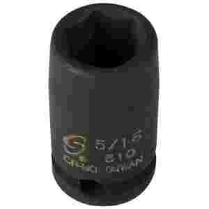 1/4 Inch Drive 6 Pt Fractional SAE Std Impact Socket 5/16 Inch