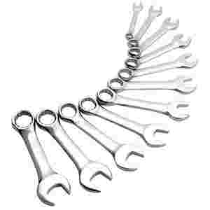 SAE Stubby Combination Wrench Set - 11-Pc