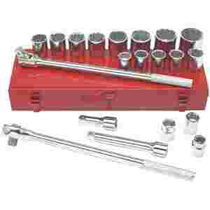 21pc SAE 3/4" Drive Socket Set