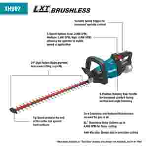 18V LXT Brushless Cordless 24" Hedge Trimmer Kit (...