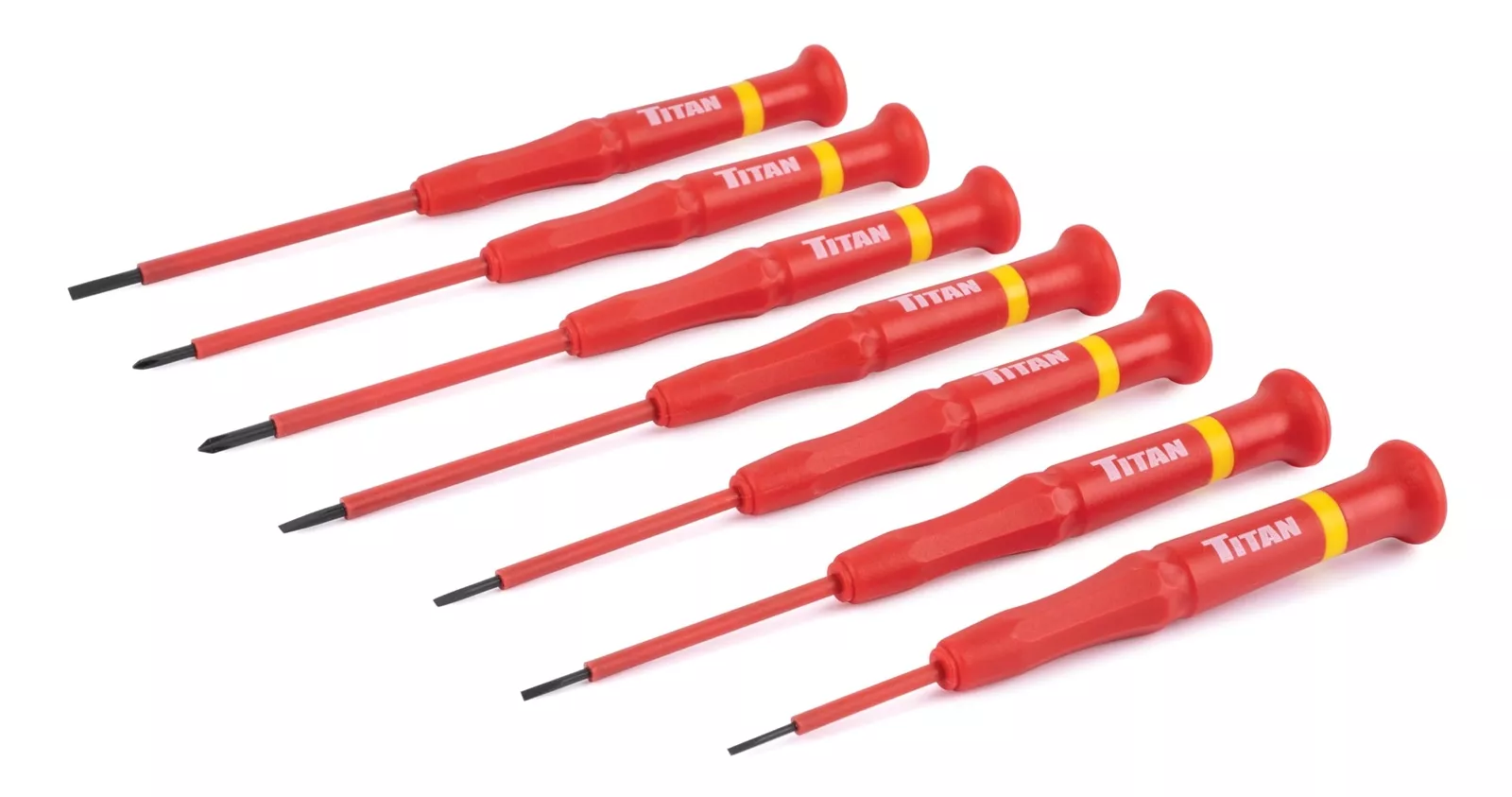 Titan 7 pc. Insulated Precision Screwdriver Set